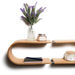 Floating Wooden Wall Shelf - Oval - Image 3