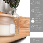 Floating Wooden Wall Shelf - Pie - Image 8