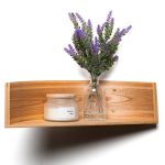 Floating Wooden Wall Shelf - Pie - Image 7
