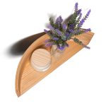 Floating Wooden Wall Shelf - Pie - Image 2