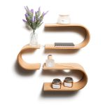 Floating Wooden Wall Shelf - Snake - Image 3