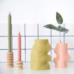 Fluxo Ceramic Vase Large - Pistachio - Image 2