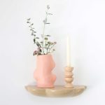Fluxo Ceramic Vase Medium - Pink