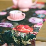 Francine Black Table Runner with Tassels - Image 3