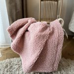 Handmade Bedspread & Blanket Teddy - Dusty Pink