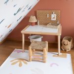 Kids Mealtime Floor Mat, Non-Slip & Waterproof - Organic Beach - Image 2