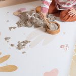 Kids Mealtime Floor Mat, Non-Slip & Waterproof - Organic Beach - Image 3