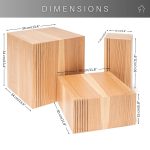 Floor Planter Podium Wooden Cubes (Set of 3) - Image 4