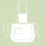 Ladies Apron with Ruffles - Francine Black - Image 3
