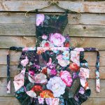 Ladies Apron with Ruffles - Francine Black - Image 8