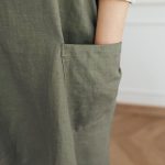 Linen Crossed Back Apron - Image 10