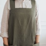 Linen Crossed Back Apron - Image 13