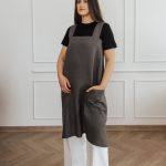 Linen Crossed Back Apron - Image 2
