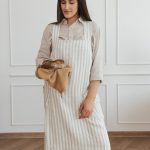 Linen Crossed Back Apron - Image 17