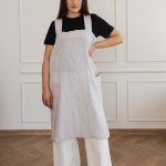 Linen Crossed Back Apron - Image 11
