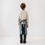 Linen Daily Apron for Kids - Blue Fog - Image 3