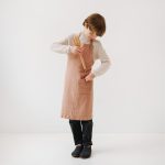 Linen Daily Apron for Kids - Cafe Creme - Image 4