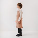 Linen Daily Apron for Kids - Cafe Creme - Image 5