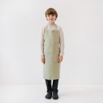 Linen Daily Apron for Kids - Sage