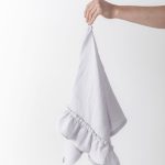 Linen Kitchen Towel With Ruffles - Image 5
