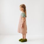 Linen Pinafore Apron for Kids - Honey - Image 4