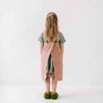 Linen Pinafore Apron for Kids - Honey - Image 3