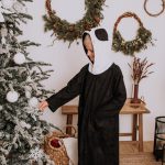 Long-Sleeve Poncho PANDA - For KIDS (Size 122-150)