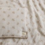 Muslin Baby Blanket + Pillow Set - Boho Flowers - Image 6