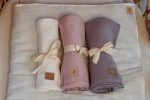 Muslin Baby Blanket + Pillow Set - Cream - Image 3