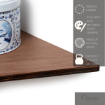 Wooden Corner Shelf - Edge - Image 7