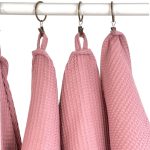 Organic Waffle Cotton Towel - Old Pink - Image 6