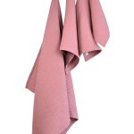 Organic Waffle Cotton Towel - Old Pink - Image 8