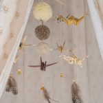 Origami Nursery Mobile - Gold Dust - Image 5