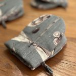 Oven Glove With Double Wool Filling - Seeds Aqua