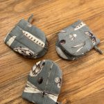 Oven Glove With Double Wool Filling - Seeds Aqua - Image 2