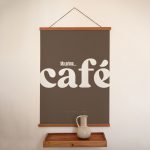 Poster 50x70 cm - Cafe