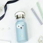 Water Bottle / Thermos – Puppy – Blue 350ml Stainless Steel - Image 2