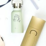 Water Bottle / Thermos – Guinea Pig – Light Green 350ml Stainless Steel