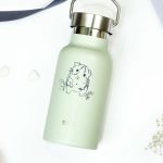 Water Bottle / Thermos – Guinea Pig – Light Green 350ml Stainless Steel - Image 4