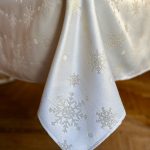 Rectangular Tablecloth - Golden Snowfall - Image 3