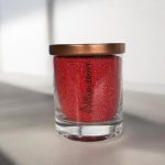 Unscented Powder Candle in Glass - Red 160g