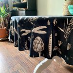 Round Tablecloth - Seeds Carbon - Image 4