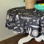 Round Tablecloth - Seeds Carbon - Image 5