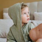 Linen Bathrobe for Kids - Sage - Image 3