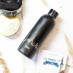 Water Bottle / Thermos – Tallinn Skyline from the Sea – Black, 500 ml, Stainless Steel - Image 2