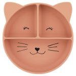 Silicone Divided Suction Plate for Kids - Mrs. Cat