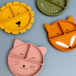 Silicone Divided Suction Plate for Kids - Mrs. Cat - Image 2