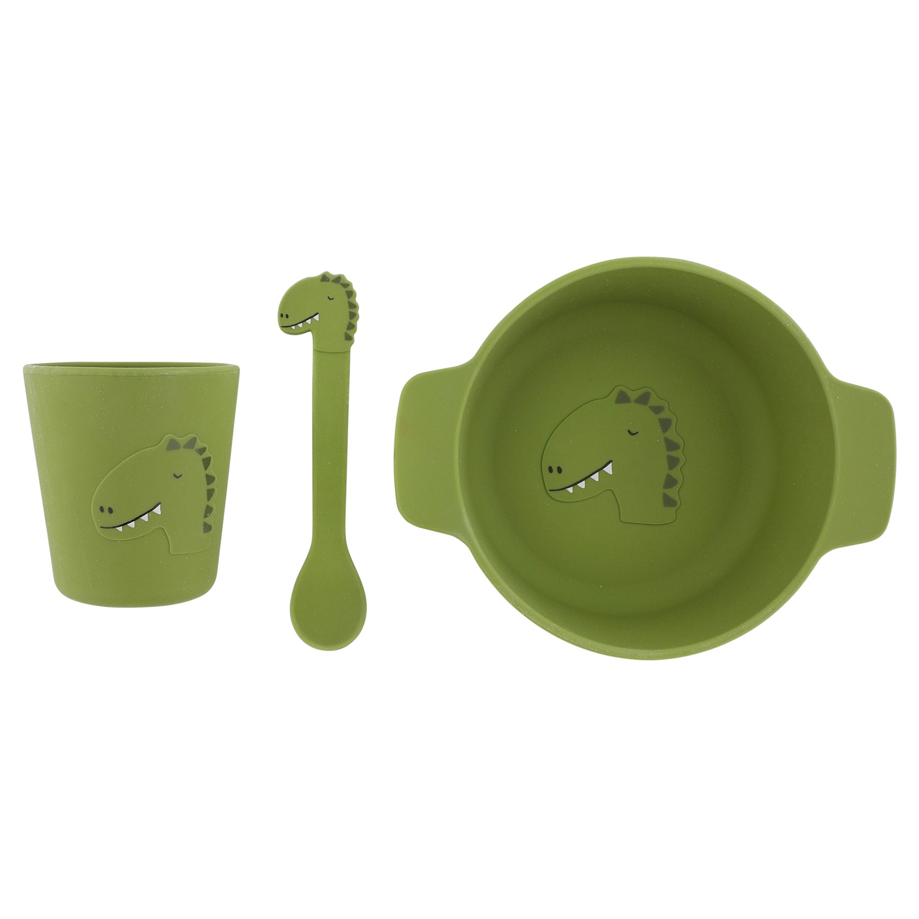 silicone-first-meal-set-for-kids-mr-dino-060e995d Silicone First Meal Set for Kids - Mr. Dino - Image 1