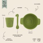 Silicone First Meal Set for Kids - Mr. Dino - Image 2