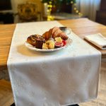 Table Runner - Golden Snowfall